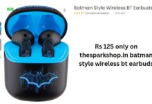 Rs 125 Only on TheSparkShop.in Batman Style Wireless BT Earbuds