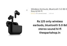 Rs 125 only wireless earbuds, bluetooth 5.0 8d stereo sound hi-fi thesparkshop.in